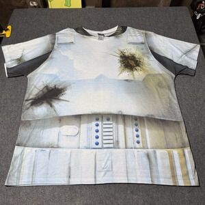 Star‎ Wars Disney Stormtrooper AOP Armor Tshirt Mens Size XXL Lucas Film Casual